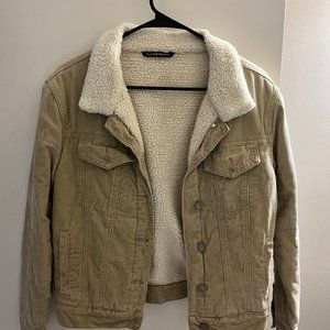 Brandy Melville Corduroy Sherpa Jacket